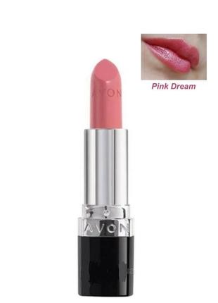 Зволожуюча кремова губна помада avon "ультра" pink dream/каліфорнійські мрії  3.6 г1 фото