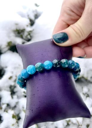 Браслет из апатита, натуральные камни