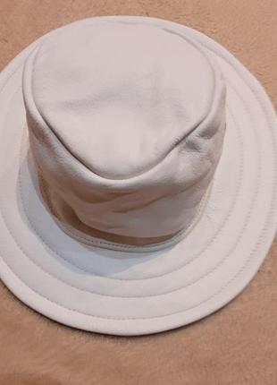 Шляпа с полями женская кожа jаcaru4 фото