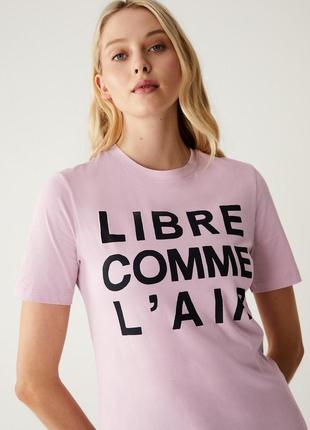 Розовая футболка marks and spenser l-xl