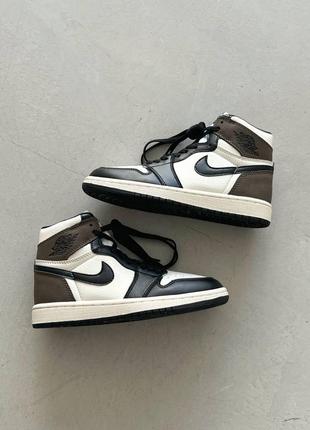 Кроссовки женские nike air jordan 1 retro high dark mocha