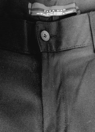 Черные  мужские брюки  zara3 фото