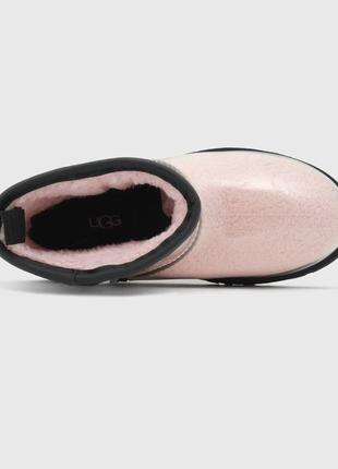 Трендові рожеві уггі ugg classic mini clear pink10 фото