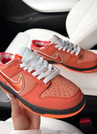 Nike sb dunk low orange lobster жіночі кросівки2 фото