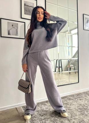 Костюм кльош тепла ангора рубчик