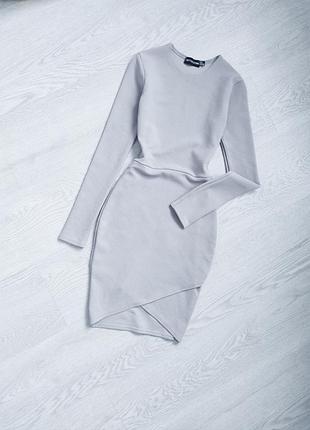 Дуже стильна сукня міні на довгий рукав по фігурі