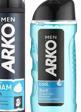 Подарунковий набір arko men, набір для гоління чоловічий, набор для бритья, подарунок до дня закоханих чоловічий2 фото