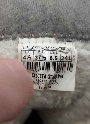 Женские ботинки lowa calceta gore-tex (24 см)6 фото