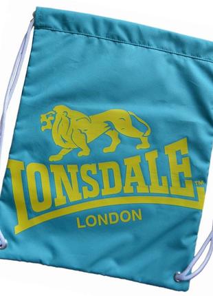 Спортивная сумка рюкзак с принтом lonsdale printed gym sack. новая с этикетками оригинал3 фото