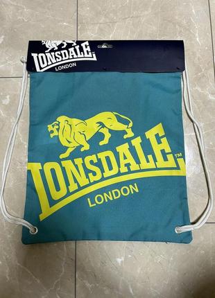 Спортивная сумка рюкзак с принтом lonsdale printed gym sack. новая с этикетками оригинал