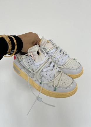 Кроссовки nike dunk x off white beige7 фото