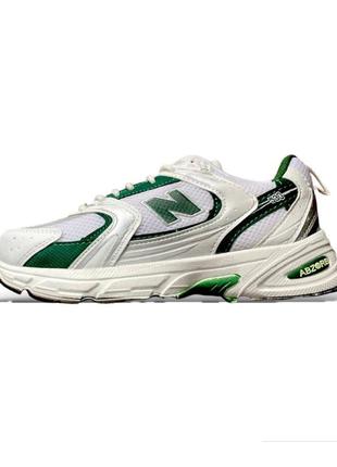 Кросівки жіночі new balance 530 abzorb white & silver & green