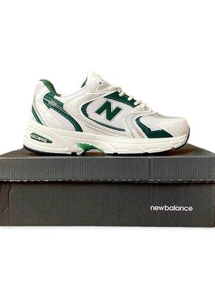 Кроссовки женские new balance 530 abzorb white &amp; silver &amp; green4 фото