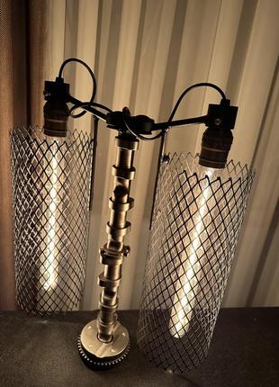 Настільна лампа в стилі лофт/ стимпанк / оригінальні настільні лампи