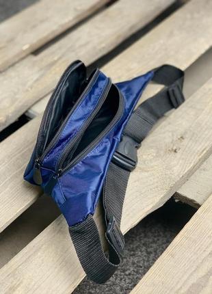 Бананка adidas синяя поясная сумка адидас мужская / женская4 фото
