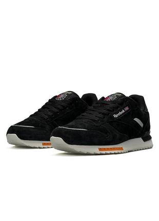 Кросівки reebok classic  m black white