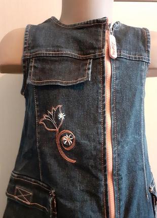 Сарафан, плаття дитяче джинсове 2