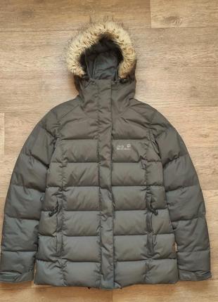 Поховие jack wolfskin жениский дутый спортивный куртка outdoor м гусиный пох tnf