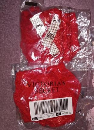 ❤️‍🔥 ❤️💫💎кружевные трусики с камушками svarovski от victoria's secret - very sexy shine strap brazzilian panty❤️💫💎 ❤️‍🔥9 фото