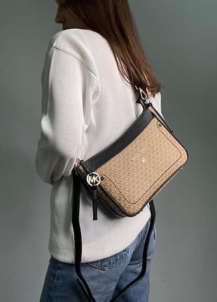 Michael kors jet set medium beige сумочка 2