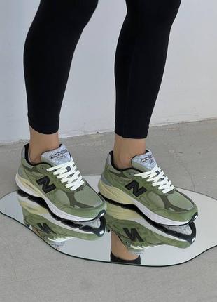 New balance 990 green/black жіночі кросівки1 фото