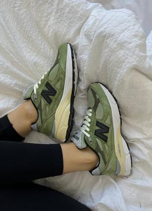 New balance 990 green/black жіночі кросівки2 фото