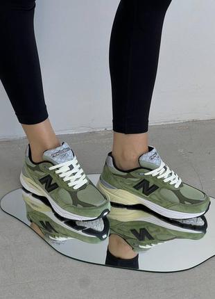 New balance 990 green/black жіночі кросівки7 фото