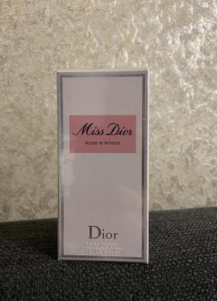 Туалетна вода miss dior rose n'roses 50 мл