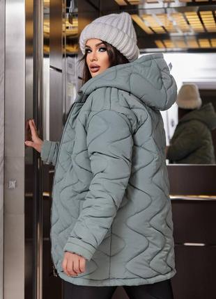 Супер куртка 💥 60 58 56 р 54 52 50 размеры большие батал пальто плащівка силикон 250 плащ пуховик р теплая зима осень3 фото