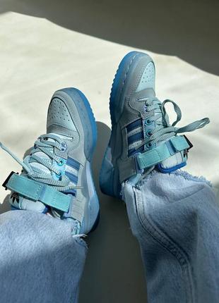 Кроссовки adidas forum x bad bunny blue premium7 фото