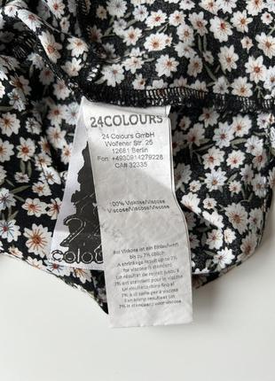 Блуза кроп топ з віскози у квітковий принт блузка с вискозы в цветочный принт6 фото