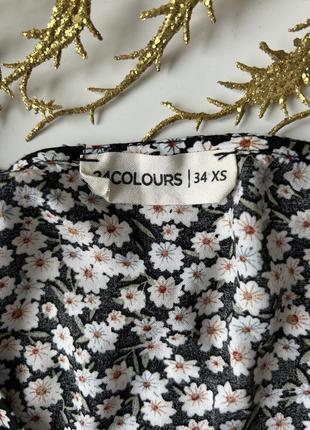 Блуза кроп топ з віскози у квітковий принт блузка с вискозы в цветочный принт5 фото