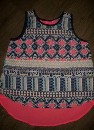 Яркая блуза,майка на 10 лет miss evie