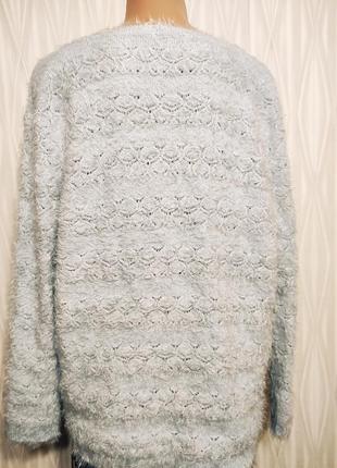 Мягкий свитер " травка" оверсайз, большой размер.2 фото