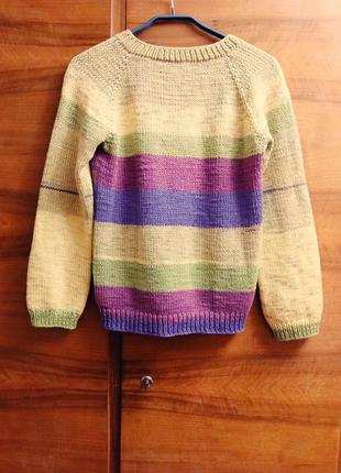 Яркий свитер размер s джемпер кофта пуловер4 фото