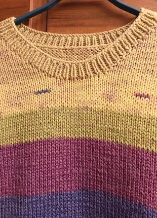 Яркий свитер размер s джемпер кофта пуловер5 фото