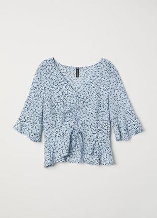 Блуза топ в цветочный принт h&m p, 40/42