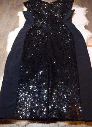 Черное платье с пайетками6 фото