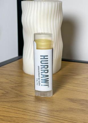 Бальзам для губ hurraw! unscented lip balm