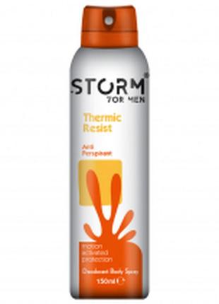 Мужской дезодорант-антиперспирант для тела storm thermic resist, 150 мл3 фото