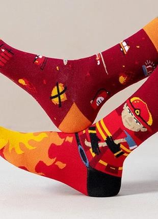 Супермодные и яркие носки. разнопарные носки в одном стиле. унисекс3 фото