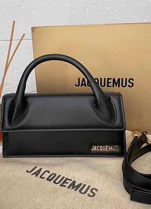 Кожаная сумка Jacquemus Le Chiquito Long Black Арт: 14004 moyen