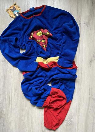 Superman флис мужская одежда пижама домашней одежды1 фото