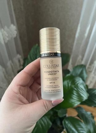 Тональна основа з омолоджувальною есенцією collistar fondotinta unico universal youth essence spf 151 фото