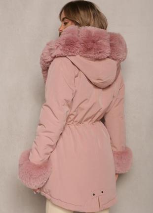 Рожева зимова парка❄️