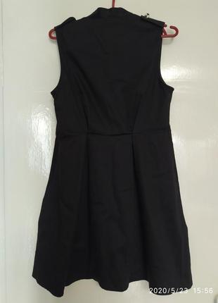 Платье чёрное, плотная ткань2 фото