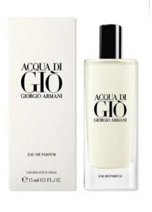 Парфумована вода для чоловіків giorgio armani acqua di gio eau de parfum 15ml