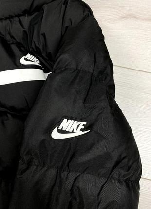 Куртка nike black с капюшоном3 фото