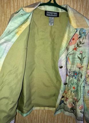 Эксклюзивный пиджак, винтаж / ручная работа , индия , оригинал ☘️7 фото