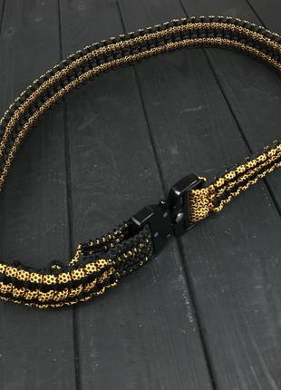 Ремень із паракорду double cobra (black/gold)